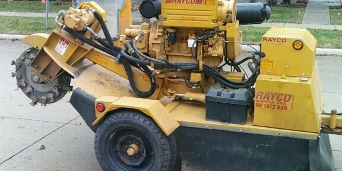 Stump Grinder used by Tree Service of Troy, Michigan