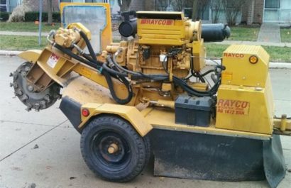 Stump Grinder used by Tree Service of Troy, Michigan