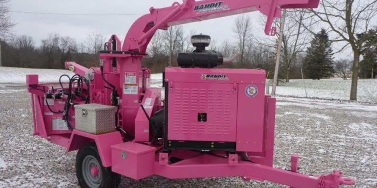 Tree Service of Troy Michigan Pink Wood Chipper