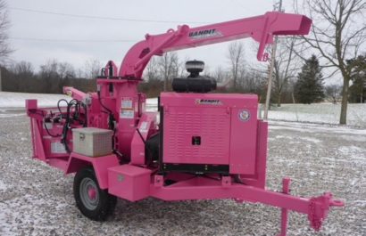 Tree Service of Troy Michigan Pink Wood Chipper